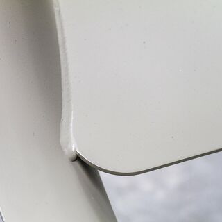 Detailansicht von Schweißnaht eines lackierten Laufrad für Industrieventilator