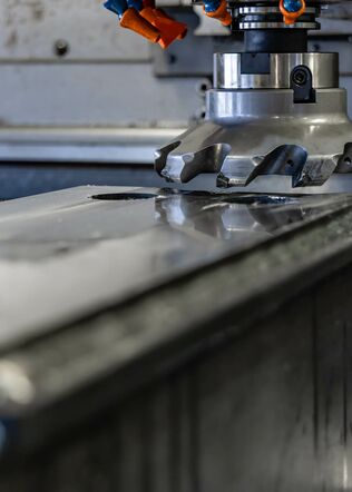 Planfräsen von Metallteil